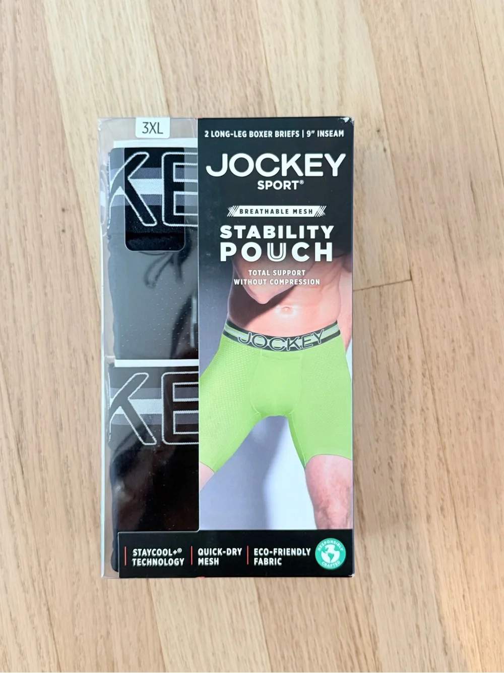 Jockey Sport Stability Pouch Long-Leg Boxer Briefs 2-Pack – Men’s 3XL